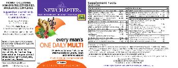 New Chapter Every Man's One Daily Multi - supplement