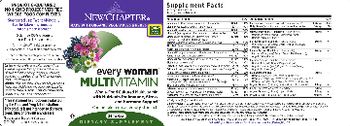 New Chapter Every Woman Multivitamin - supplement