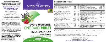 New Chapter Every Woman's One Daily Multi - supplement