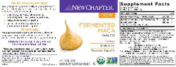 New Chapter Fermented Maca - supplement