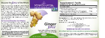 New Chapter Ginger Force - supplement