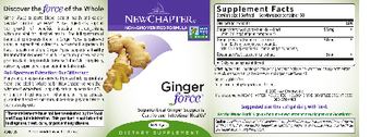 New Chapter Ginger Force - supplement