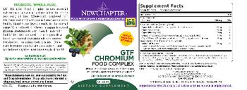 New Chapter GTF Chromium Food Complex - supplement