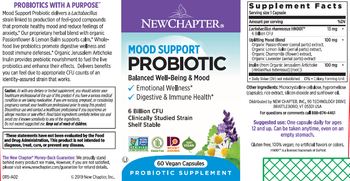 New Chapter Mood Support Probiotic 6 Billion CFU - probiotic supplement