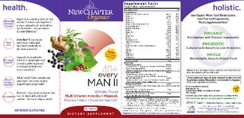 New Chapter Organics 40+ Every Man II Multivitamin - supplement