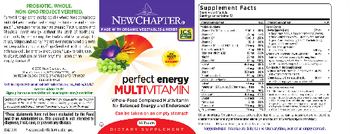 New Chapter Perfect Energy Multivitamin - supplement