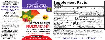 New Chapter Perfect Energy Multivitamin - supplement