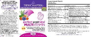 New Chapter Perfect Postnatal Multivitamin - supplement