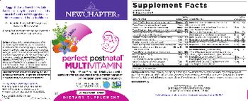 New Chapter Perfect Postnatal Multivitamin - supplement