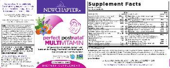 New Chapter Perfect Postnatal Multivitamin - supplement