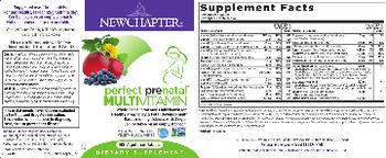 New Chapter Perfect Prenatal Multivitamin - supplement