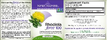 New Chapter Rhodiola Force 100 - supplement