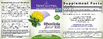 New Chapter Rhodiola Force 100 - supplement