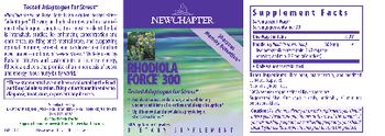 New Chapter Rhodiola Force 300 - supplement