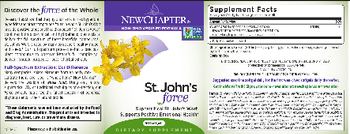 New Chapter St. John's Force - supplement