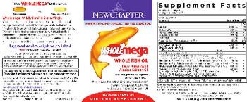 New Chapter Wholemega Whole Fish Oil 1000 mg - supplement