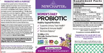 New Chapter Women's Daily Probiotic - probiotic supplement