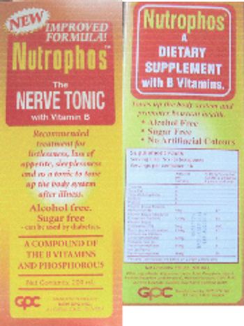 New GPC Nutrophos - supplement with b vitamins