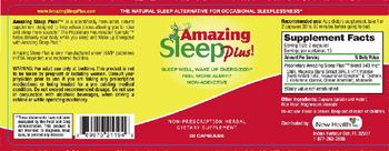 New Health Corp. Amazing Sleep Plus! - nonprescription herbal supplement