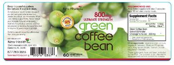 New Health Corp. Green Coffee Bean 800 mg - 