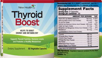 New Health Corp. Thyroid Boost - supplement