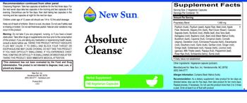 New Sun Absolute Cleanse - herbal supplement