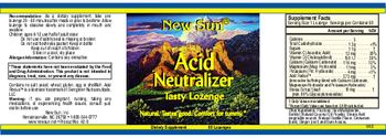 New Sun Acid Neutralizer - supplement