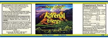 New Sun Adrenal Energy - supplement