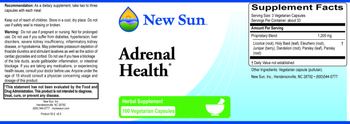 New Sun Adrenal Health - herbal supplement