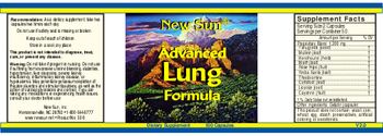 New Sun Advanced Lung Formula - supplement
