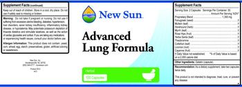 New Sun Advanced Lung Formula - 