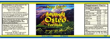 New Sun Advanced Osteo Formula - supplement