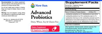 New Sun Advanced Probiotics - supplement