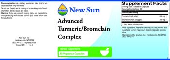 New Sun Advanced Turmeric/Bromelain Complex - herbal supplement