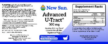 New Sun Advanced U-Tract 500 mg - supplement