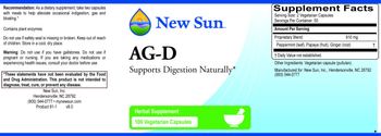 New Sun AG-D - herbal supplement