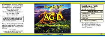 New Sun AG-D - supplement