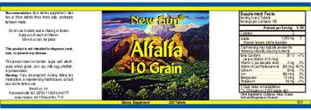 New Sun Alfalfa 10 Grain - supplement