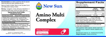 New Sun Amino Multi Complex - supplement