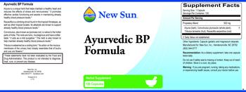 New Sun Ayurvedic BP Formula - herbal supplement