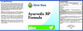 New Sun Ayurvedic BP Formula - 