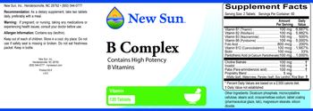 New Sun B Complex - supplement
