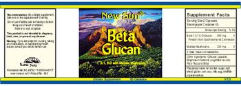 New Sun Beta Glucan - supplement