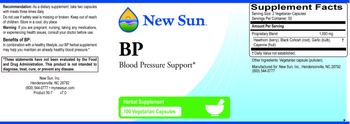 New Sun BP - herbal supplement