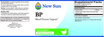 New Sun BP - herbal supplement
