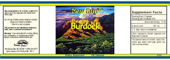 New Sun Burdock - supplement