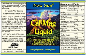 New Sun Cal-Mag Liquid - supplement