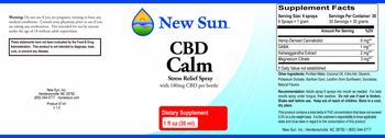 New Sun CBD Calm - supplement