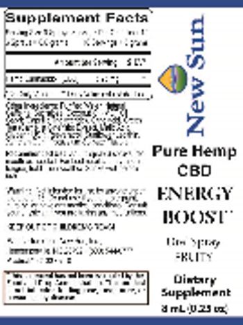 New Sun CBD Energy Boost Fruity - supplement
