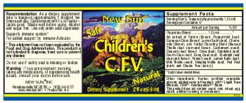 New Sun Children's C.F.V. - supplement